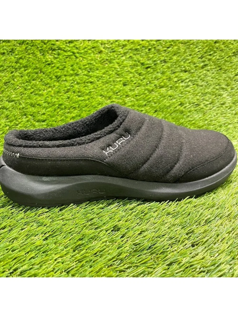 Kuru Draft 2 Mens Size 8 Black Casual Classic Walking Slip-On Mule Slippers